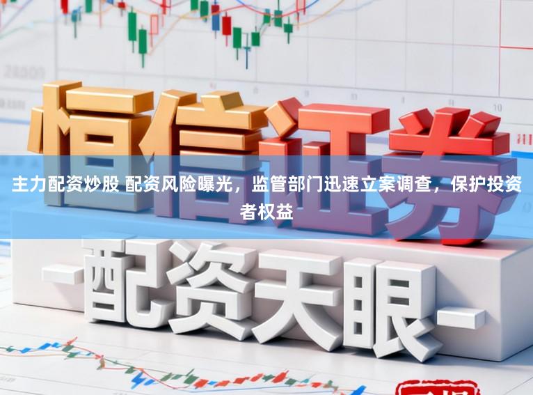 主力配资炒股 配资风险曝光，监管部门迅速立案调查，保护投资者权益