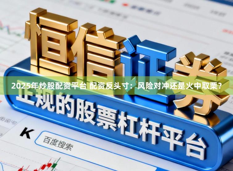 2025年炒股配资平台 配资反头寸：风险对冲还是火中取栗？